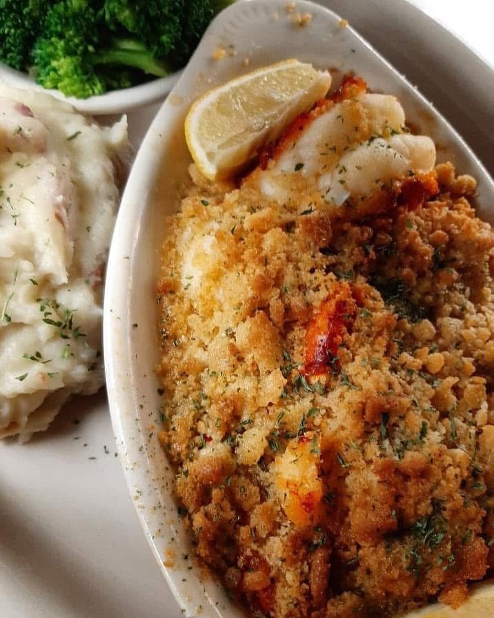 Baked Haddock at Bobola's Restaurant