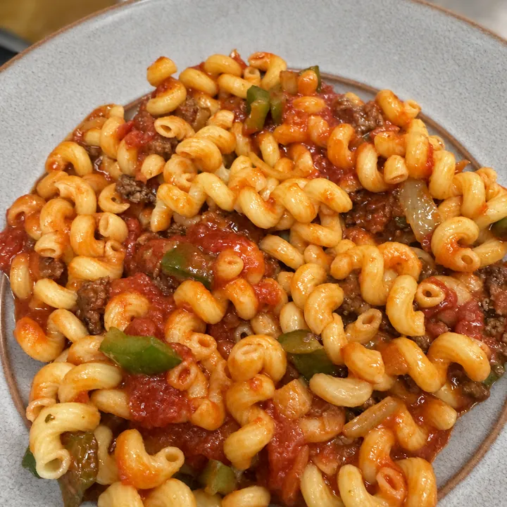 American Chop Suey at Bobola's Restaurant in Nashua NH