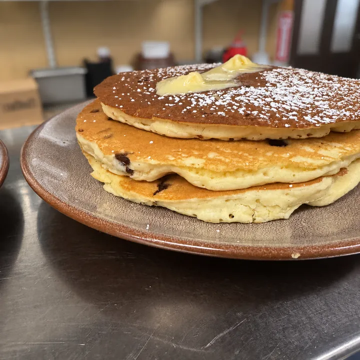 Chocolate Chip Pancakes at Bobola's Restaurant in Nashua NH