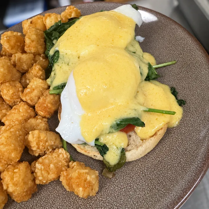 Eggs Benedict Florentine at Bobola's Restaurant in Nashua NH